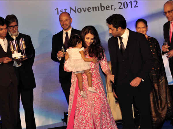 Aish With Abhishek And Aaradhya