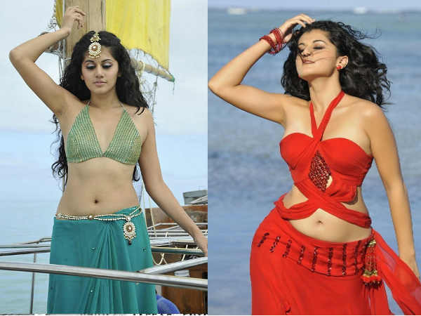 Tapsee's navel scene in Mogudu