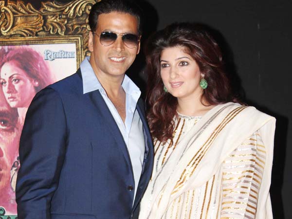 Akshay And Wife Twinkle