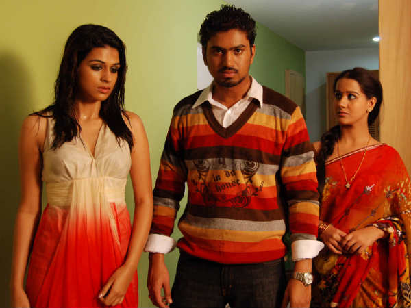 Nitin Gowda with Shraddha Das and Radhika Gandhi
