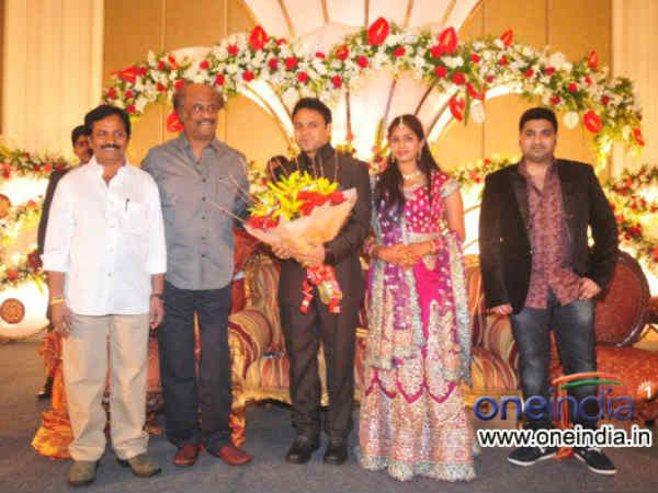 Rajinikanth with Jyothi Krishna and Aishwarya