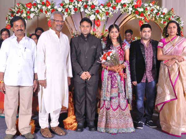 Mani Ratnam and Suhasini with young couple