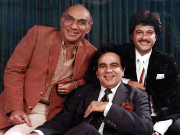 Dilip Kumar With Yash Chopra And Anil Kapoor