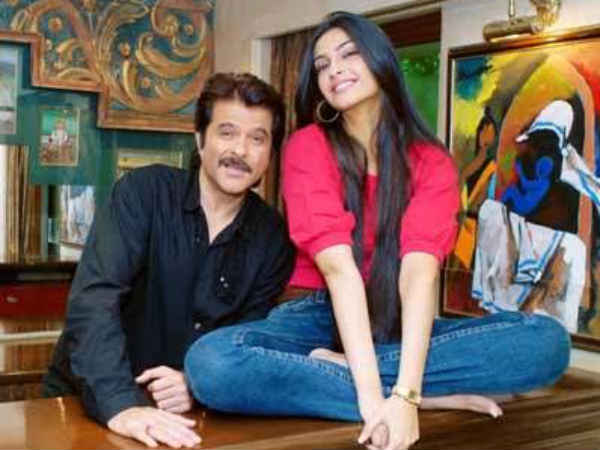 Sonam With Father Anil Kapoor