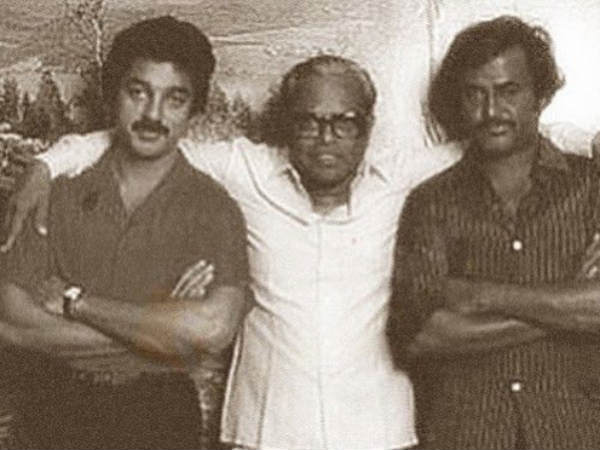Rajinikanth With Kamal Hassan And K Balachander