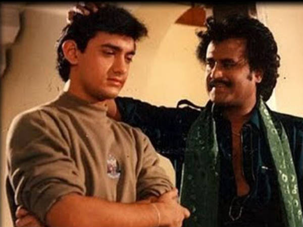 Rajini And Aamir Khan In Aatank Hi Aatank