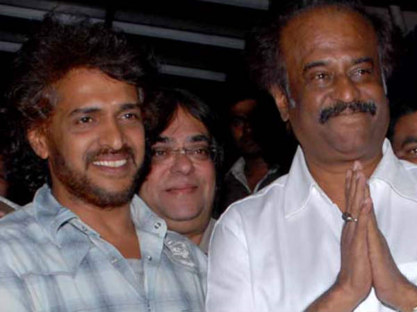 Rajinikanth With Kannada Superstar Upendra