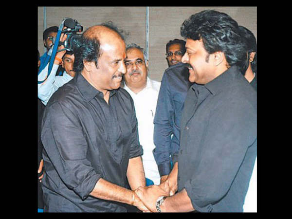 Rajini With Telugu Megastar Chiranjeevi