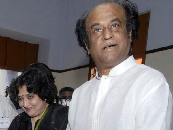 Rajini With His Wife Latha