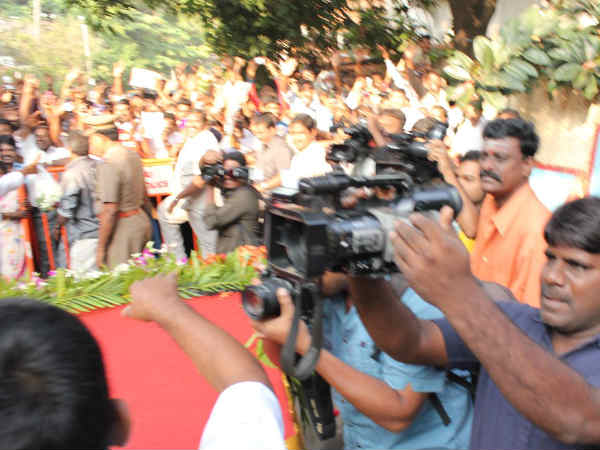 Rajinikanth Addresses Media Rajinikanth Addresses Media