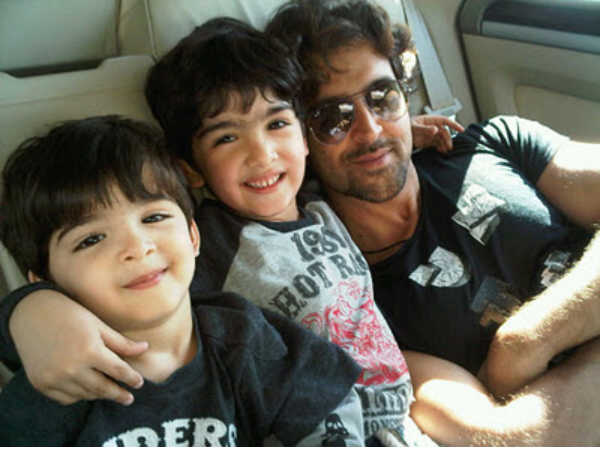 Hrithik Roshan With Kids