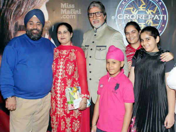 Sunmeet's Family With Amitabh Sunmeet's Family With Amitabh