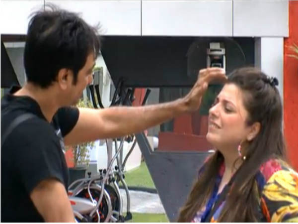 Delnaaz Irani And Rajev Paul In Bigg Boss 6 House