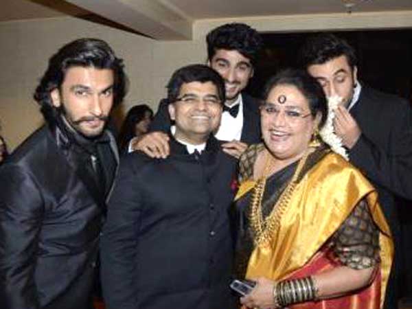 Ranveer with Usha Uthup Ranveer with Usha Uthup