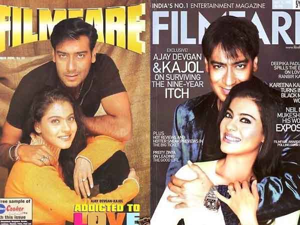 Kajol-Ajay On Filmfare Cover