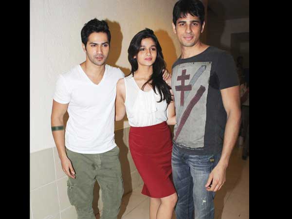 Alia, Varun, Siddharth's Pics