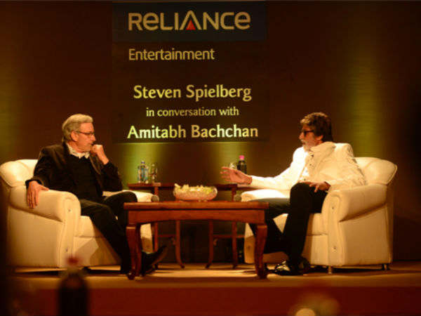 Amitabh Bachchan meets Steven Spielberg