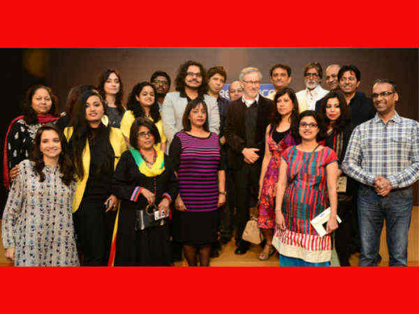 Amitabh Bachchan meets Steven Spielberg