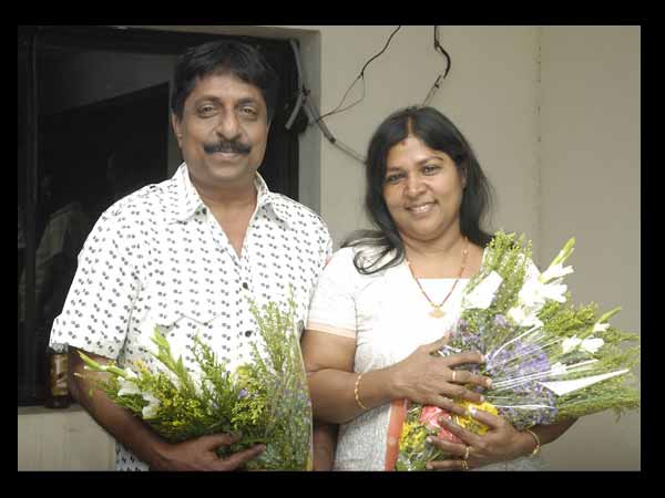 Sreenivasan With Wife