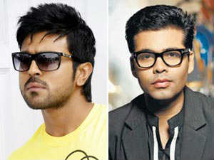 Ram Charan Teja and Karan Johar Ram Charan Teja and Karan Johar