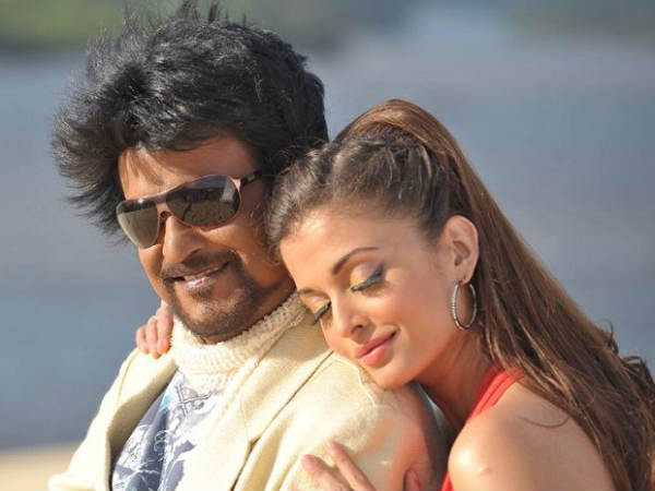 Aishwarya Rai With Rajinikanth
