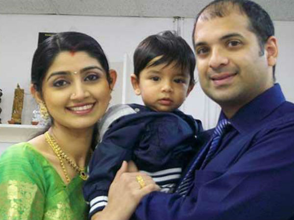 Divya Unni With Her Family Divya Unni With Her Family