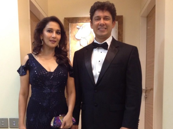 Madhuri With Her Hubby