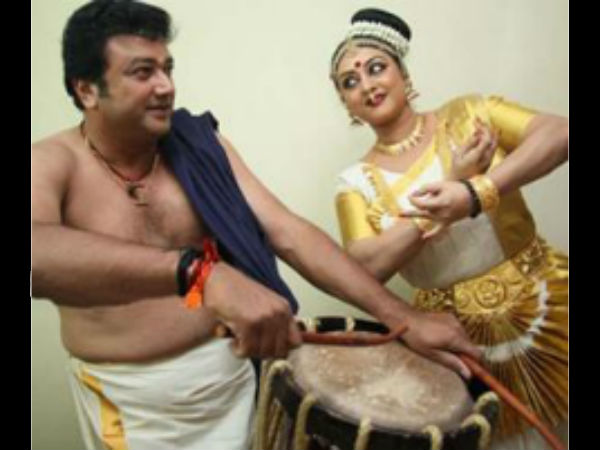 Jayaram Turns Chenda Player