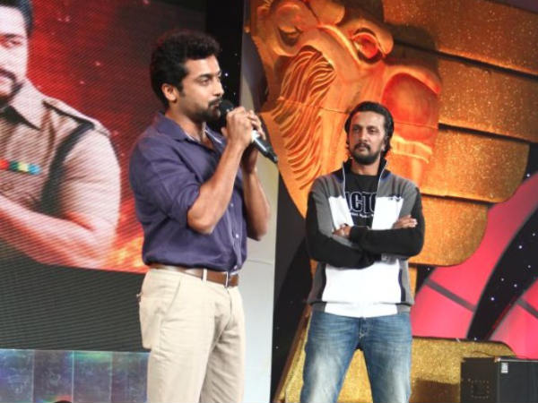 Surya With Sudeep