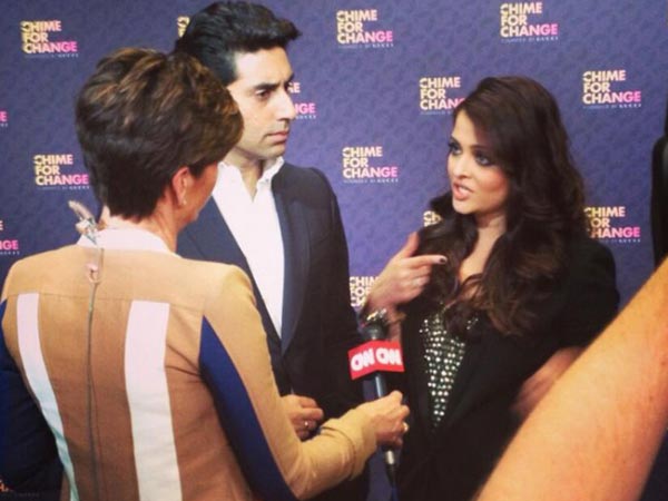 Aish-Abhi At The Concert