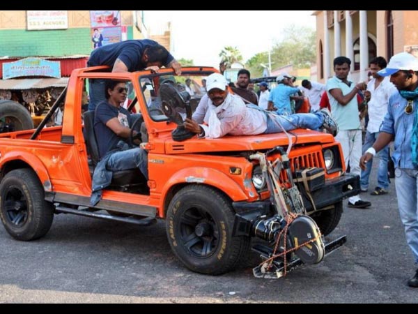 Shahrukh In Jeep