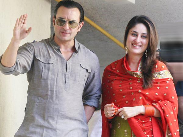 Saif Waving At Media