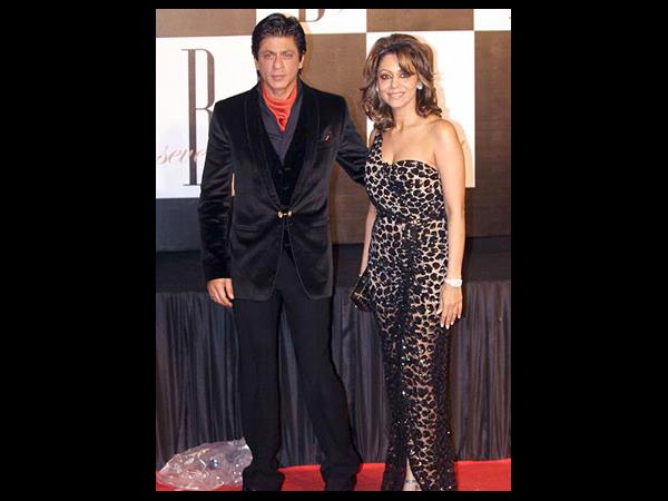 SRK-Gauri At Big B's Party