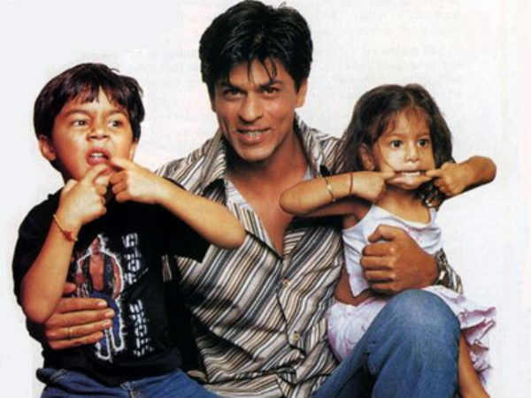 Shahrukh With Kids