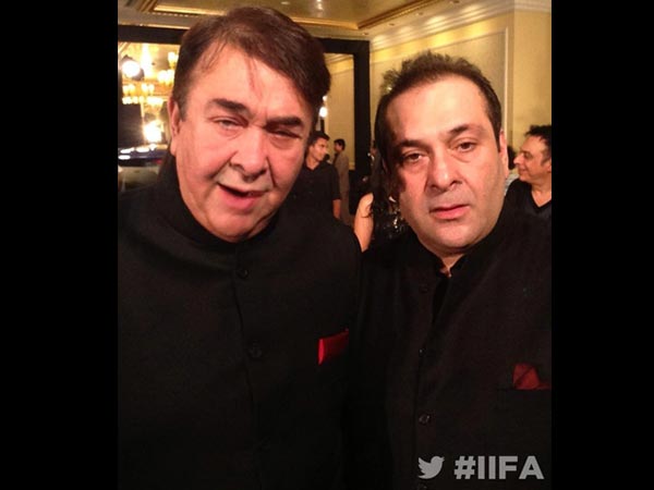 Randhir And Rajat Kapoor At IIFA Awards 2013