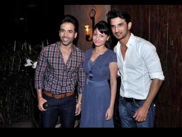 Sushant, Ankita, Tusshar