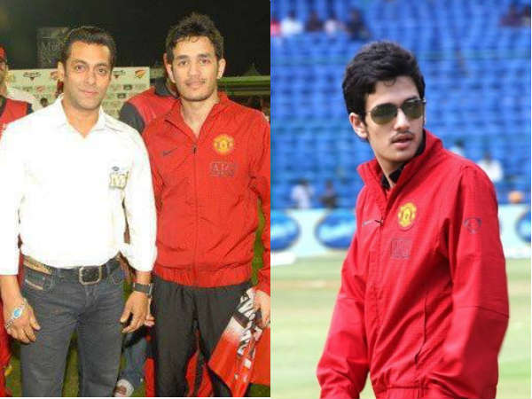 Akhil With Salman Khan