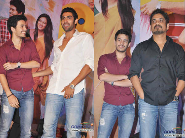 Akhil With Rana Daggubati