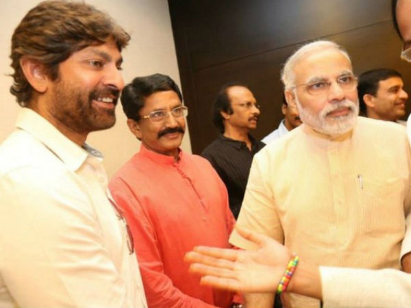 Jagapathi Babu With Modi