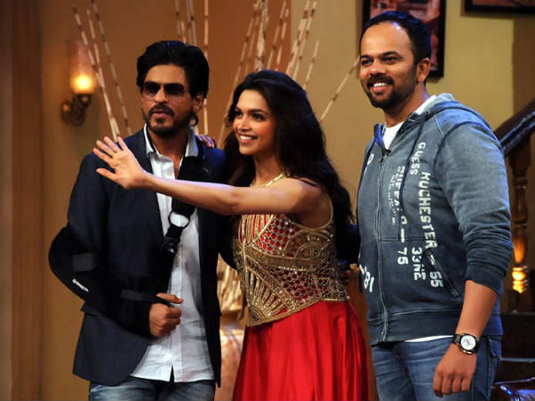 Shahrukh, Deepika, Rohit Promote Chennai Express 