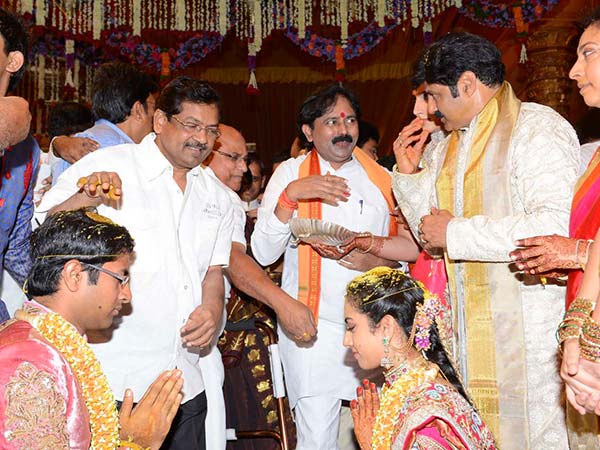B Gopal At Tejaswini's Marriage