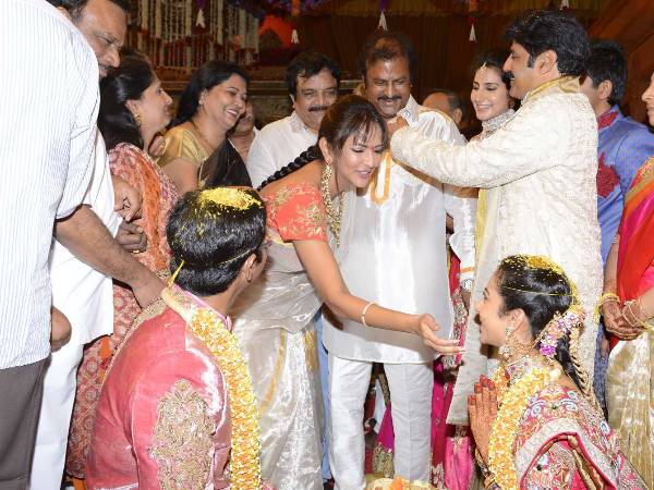 Lakshmi At Tejaswini's Wedding