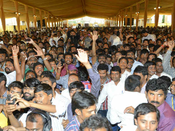 Nandamuri Fans At Tejaswini's Wedding