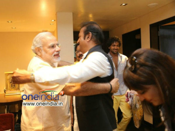 Mohan Babu And Narendra Modi 