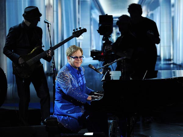 Elton John Performs At The Emmy Awards