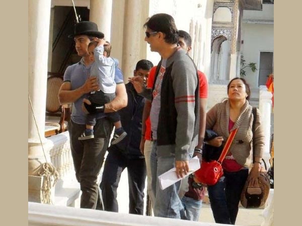 Aamir's Son On The Sets Aamir's Son On The Sets
