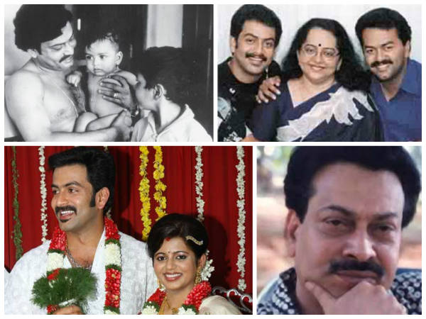 Prithviraj With Family