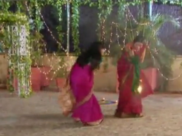 Anjali's Sari Catches Fire