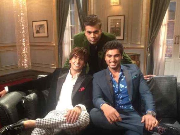 Karan Johar With Ranveer Singh, Arjun Kapoor