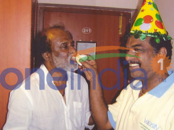 Rajinikanth Celebrating Birthday Of His Friend Raj Bahadur